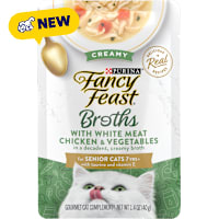 Purina Fancy Feast Broth Topper Creamy with White Meat Chicken Lickable Senior Cat Food