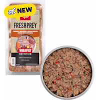ORIJEN FRESHPREY Frozen Turkey, Salmon & Pork with Grains Recipe Complete Adult Dog Food