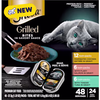 Sheba Grilled in Savory Sauce Adult Wet Cat Food Variety Pack