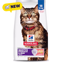 Hill's Science Diet Adult Sensitive Stomach & Sensitive Skin Salmon & Brown Rice Recipe Dry Cat Food