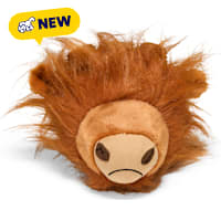 Petco Highland Cow Head Plush with Nylon Horns Dog Toy