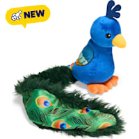 Petco Peacock Long Tail Plush Dog Toy