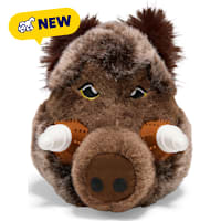 Petco Boar Head Plush with Nylon Horns Dog Toy