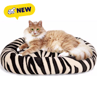 Petco Zebra Print Bolster Mat Cat Bed