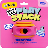 WAGLAB The Spinner Pink/Orange Dog Toy
