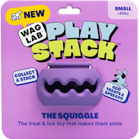 WAGLAB The Squiggle Purple Dog Toy