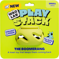 WAGLAB The Boomerang Green Dog Toy