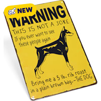Petco Warning from Dog Novelty Metal Decorative Wall Sign