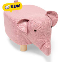 Petco Elephant Figural Wooden Base Foot Stool