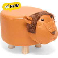 Petco Lion Figural Wooden Base Foot Stool