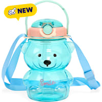 Petco Bear-Shaped Water Bottle with Straw and Carry Strap