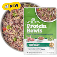 Wellness Protein Bowls, Adult Fresh Alternative Wholesome Grains Lamb, Red Rice & Peas Recipe Dog Food
