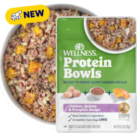 Wellness Protein Bowls, Adult Fresh Alternative Wholesome Grains Chicken, Quinoa & Pumpkin Recipe Dog Food