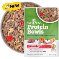 Wellness Protein Bowls, Adult Fresh Alternative Wholesome Grains, Beef, Red Pepper & Egg Recipe Dog Food