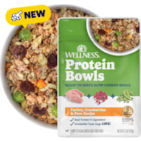 Wellness Protein Bowls, Adult Fresh Alternative Wholesome Grains Turkey, Cranberries & Peas Dog Food