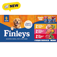 Finley's Beef, Chicken & Salmon Variety Pack Wet Dog Food