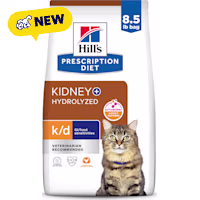 Hill's Prescription Diet k/d + z/d Hydrolyzed Chicken Flavor Dry Cat Food