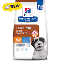 Hill's Prescription Diet k/d + Derm Complete Rice & Egg Recipe Dry Dog Food