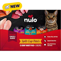 Nulo Split Cup Pate with Chicken, Salmon & Tuna for Cats Variety Pack