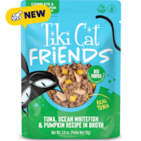 Tiki Cat Friends Tuna, Ocean Whitefish & Pumpkin Cat Food Pouch