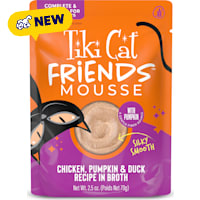Tiki Cat Friends Mousse Chicken, Pumpkin & Duck Recipe in Broth Cat Food