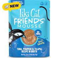 Tiki Cat Friends Mousse Tuna, Pumpkin & Tilapia Cat Food