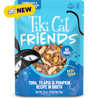 Tiki Cat Friends Tuna, Tilapia & Pumpkin Cat Food Pouch