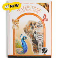 Petco Colorful Animals Watercolor Coloring Book Set