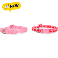 Petco Pink Printed Dog Collar Set