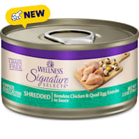 Wellness CORE Grain Free Boneless Chicken & Quail Egg Signature Selects Shredded Adult Wet Cat Food