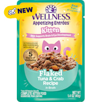 Wellness Appetizing Entrees Protein-Rich, Grain Free Tuna & Crab Recipe Kitten Flaked Wet Food