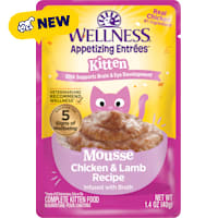 Wellness Appetizing Entrees Protein-Rich, Grain Free Chicken & Lamb Recipe Kitten Mousse Wet Food