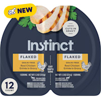Instinct Flaked Split Cup Real Chicken Entree in Gravy Grain-Free Wet Cat Food