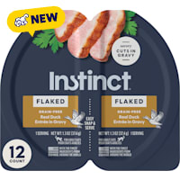 Instinct Flaked Split Cup Real Duck Entree in Gravy Grain-Free Wet Cat Food