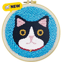 Petco Black & White Cat Punch Needle Kit