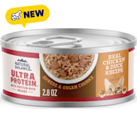 Natural Balance Ultra Protein Chicken & Duck Recipe in Broth Wet Cat Food