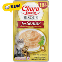 Inaba Churu Chicken Recipe with Tuna Entree Bisque Senior Pouch Cat Food