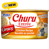 Inaba Churu Chicken Recipe Entree in Gravy Can Cat Food