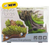 Penn Plax Tide & Treasure Aqua-Floras Living Log Grows LIVE Plants