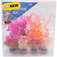 Penn Plax Tide & Treasure Bright & Vivid Colors Plant Decorating Kit
