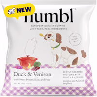 HUMBL Frozen Pourable PouchEU-Sourced Duck & Venison Gently Cooked Dog Food