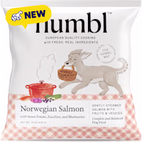 HUMBL Frozen Pourable Pouch EU-Sourced Norwegian Salmon Gently Cooked Dog Food