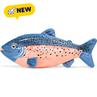 Petco Salmon Flattie Plush Dog Toy