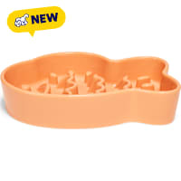 Petco Ceramic Fish Shaped Slow Feeder Cat Bowl