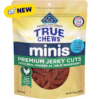 Blue Buffalo True Chews Minis Premium Jerky Cuts with Real Chicken, Natural Dog Treats Mineral-Enhanced for Flavor