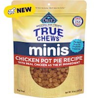 Blue Buffalo True Chews Minis Chicken Pot Pie Recipe, Natural Dog Treats Mineral-Enhanced for Flavor