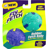 Outward Hound FlyFetch Rubber Fetch Ballz 2.6" Dog Toy