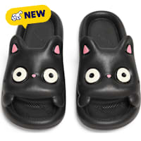 Petco Black Cat Adult Pool Slide Sandals