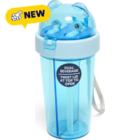 Petco Blue Two-Sided Dual Beverage Water Bottle