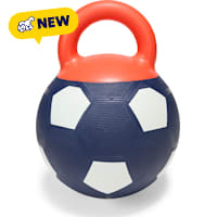 Petco Red White & Blue Soccer Ball with Handle Dog Toy